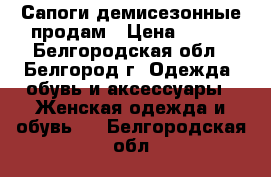 Сапоги демисезонные продам › Цена ­ 800 - Белгородская обл., Белгород г. Одежда, обувь и аксессуары » Женская одежда и обувь   . Белгородская обл.